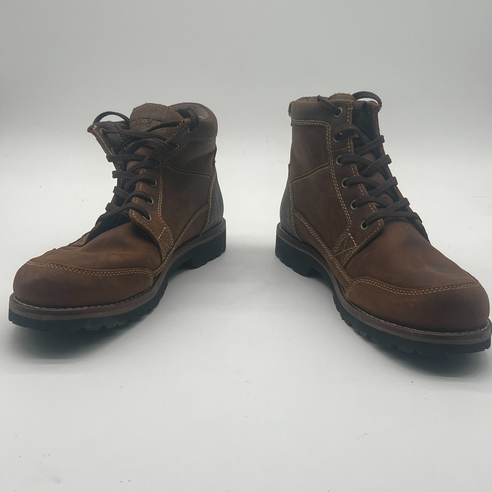 RedHead Bone Dry Brown Leather Waterproof Hunting Outdoor Work Boots Size 9 M